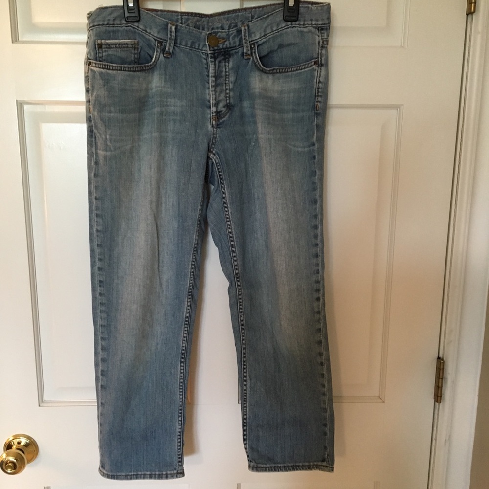 Eddie Bauer boyfriend relaxed jean capris